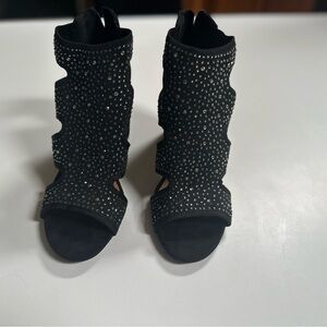 Dolce women’s black rhinestone wedge!